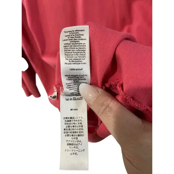 Vineyard Vines Hooded Whale Logo Back Hit Tee Shirt Melon Size M Coastal Casual - Picture 4 of 15